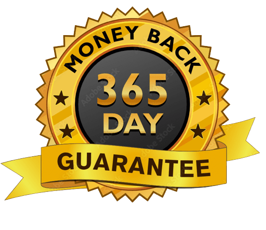 Prociva 365-day money-back guarantee badge